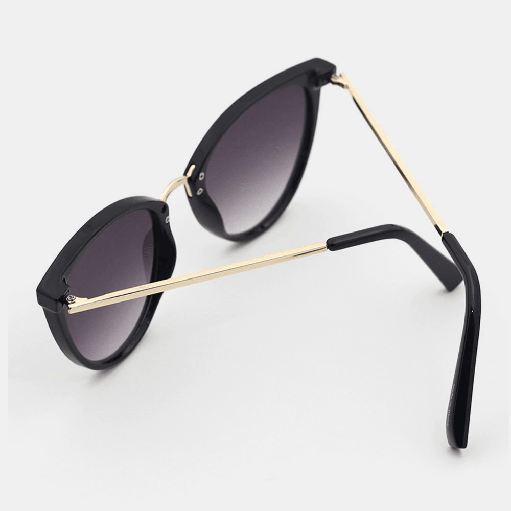Women Casual Fashion Metal Full Frame plus Size UV Protection Sunglasses - MRSLM