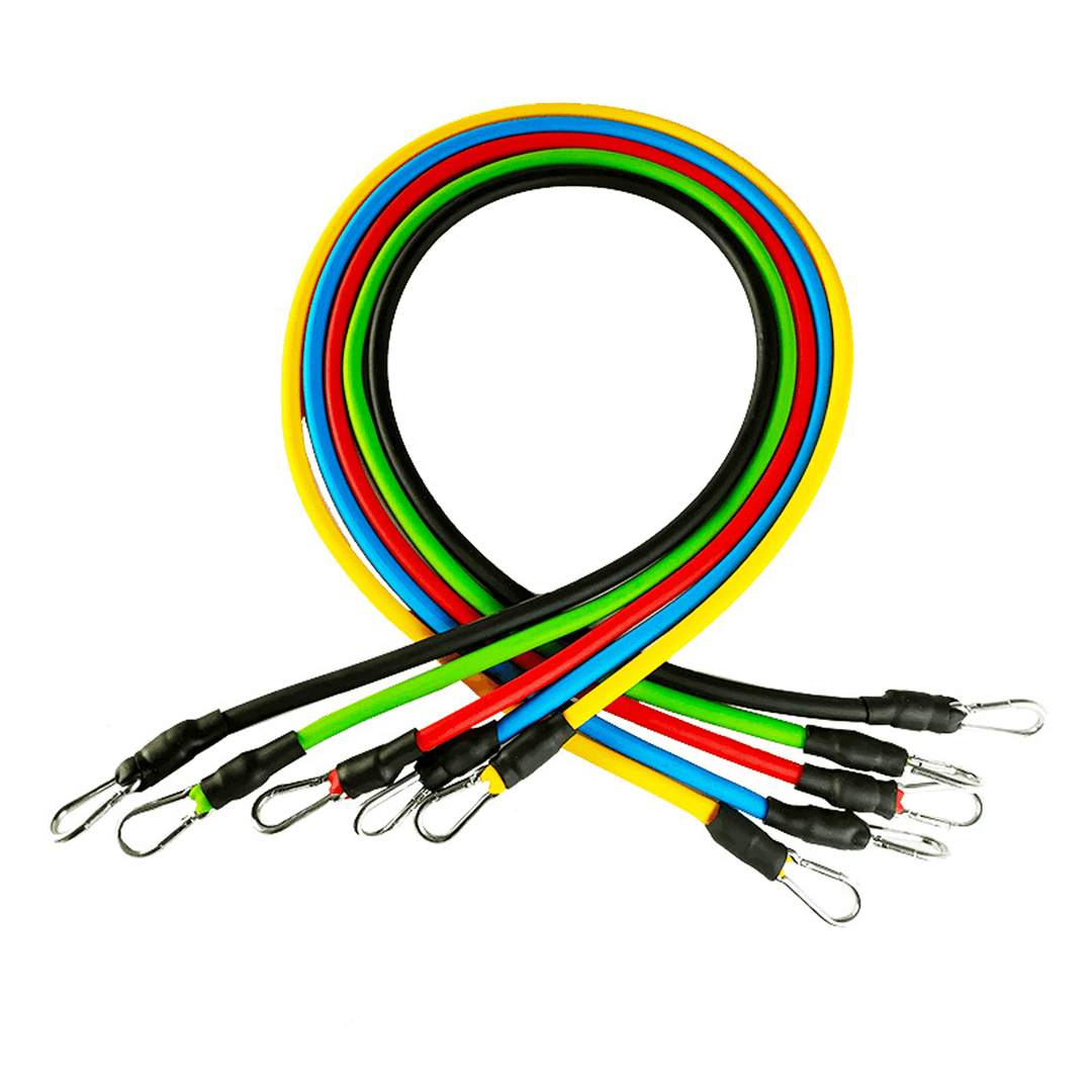 15Pcs Exercise Resistance Bands Set Fitness Latex Yoga Elastic Band Home Gym Training - MRSLM