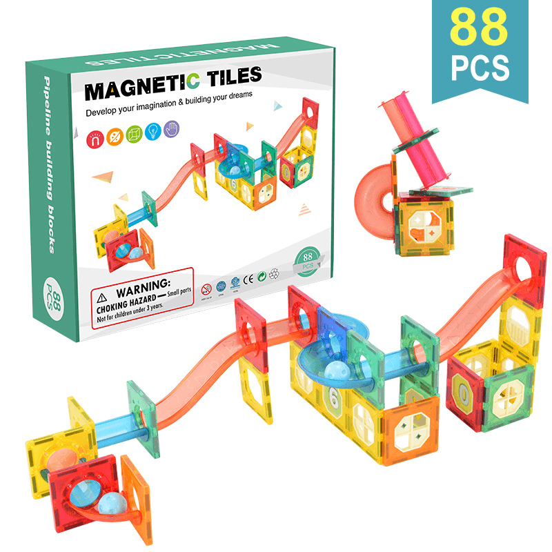 Colorful Window Track Ball Magnetic Sheet Blocks for Children - MRSLM