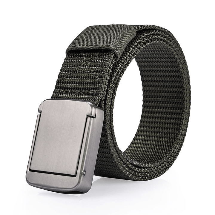 118CM Mens Women Nylon Alloy Buckle Belt Outdoor Casual Military Tactical Durable Pants Strips - MRSLM