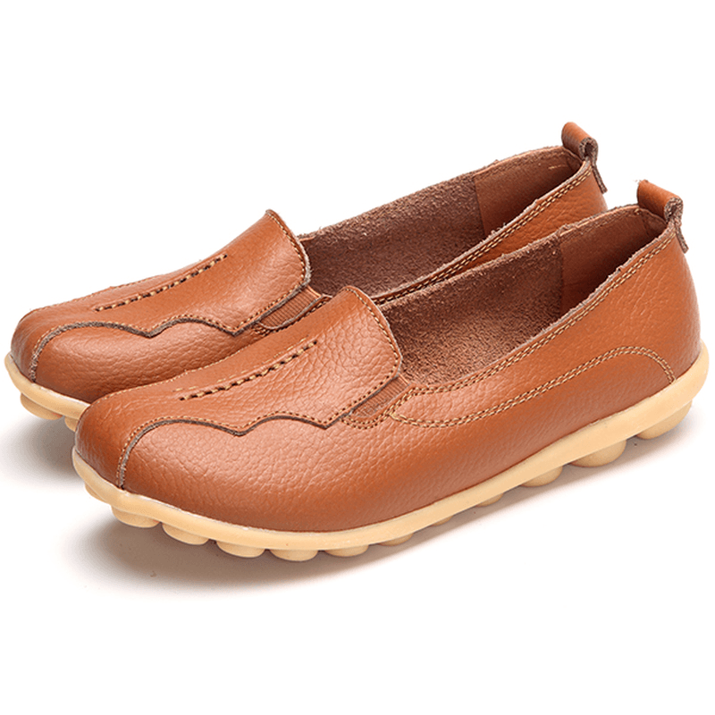 US Size 5-11 round Toe Soft Sole Slip on Flat Loafers - MRSLM