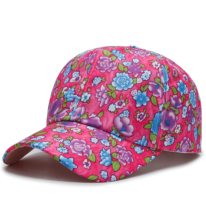 All-Match Cotton Sunshade Small Floral Baseball Cap - MRSLM