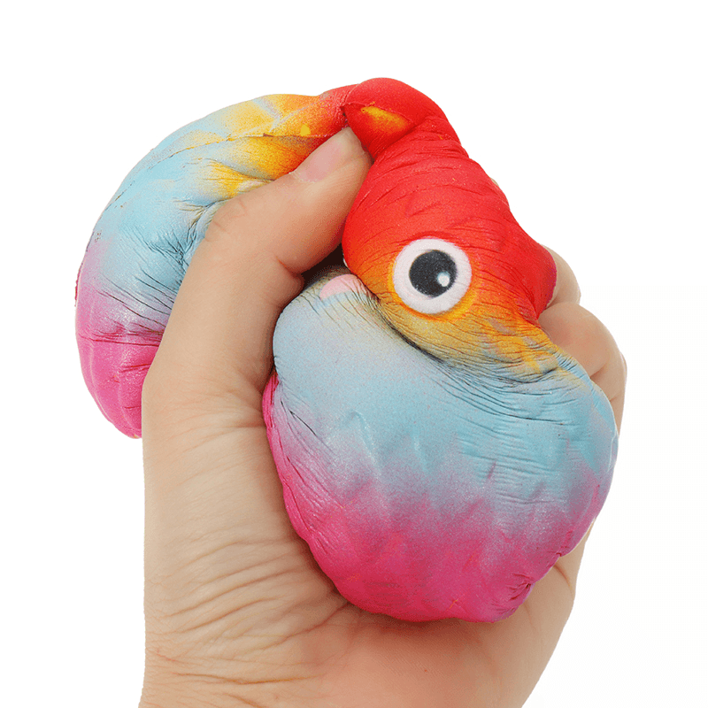 Jumbo Squishy Rainbow Owl 12Cm Soft Slow Rising Toy with Original Packing - MRSLM