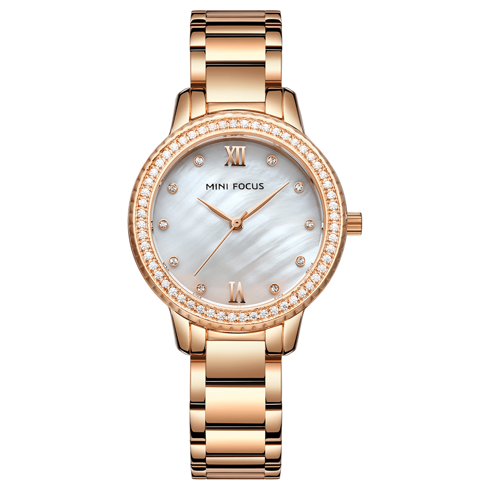 MINI FOCUS MF0226L Luxury Brand Fashion Style Women Wristwatch Diamond Ladies Quartz Watch - MRSLM