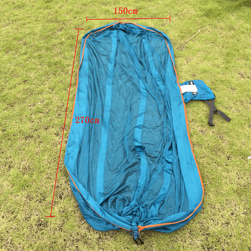 Ipree® HM2 270X150Cm Double Ice Silk Polyester Hammock 210T Nylon Swing Bed Max Load 300Kg - MRSLM