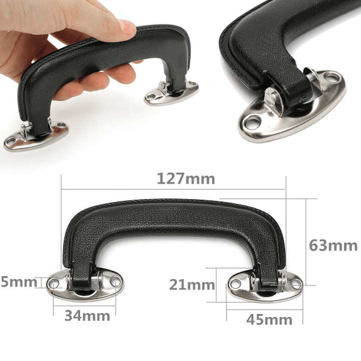 127MM Plastic Black Suitcase Luggage Case Handle Grip Replacement Parts - MRSLM