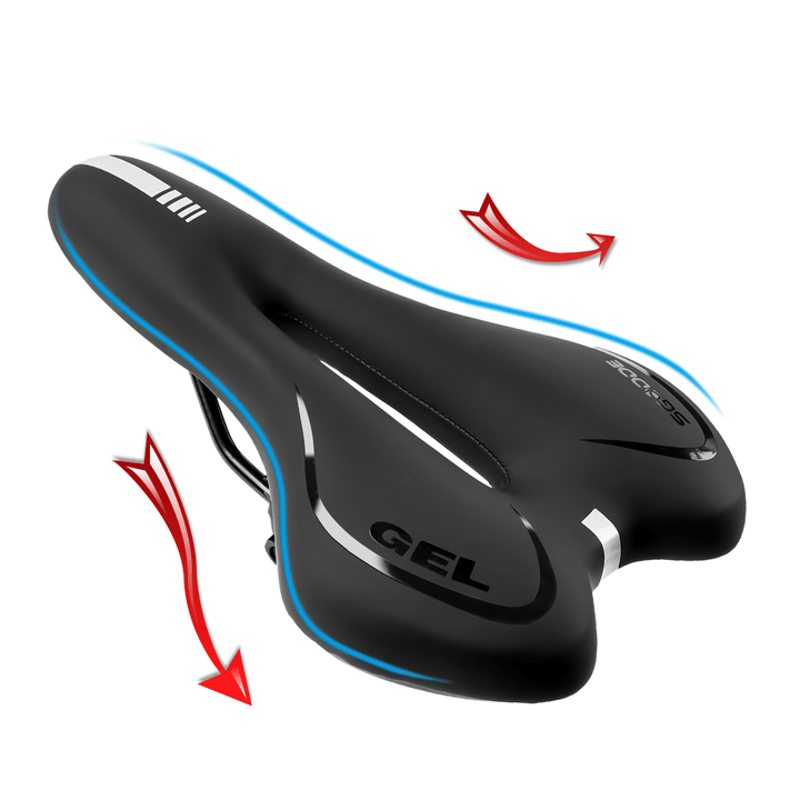 SGODDE Gel Bicycle Saddle Padded Dual-Spring Bike Saddle Soft Extra Comfort Bicycle Seat Pad Bike Accessories for Men Women Universal Riding Bike Mountain Bike - MRSLM