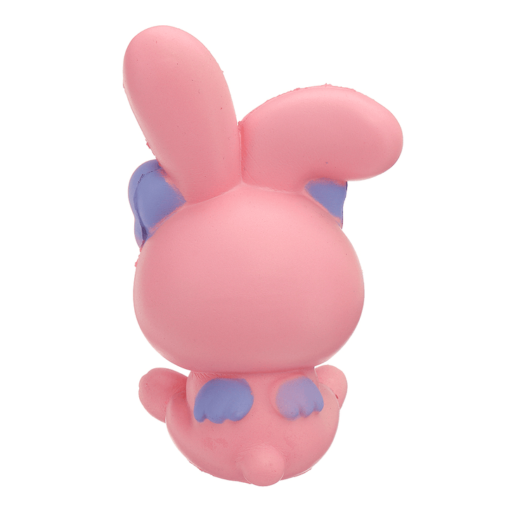 Jumbo Bowknot Rabbit Squishy Slow Rising House Play Toy 8*6*13Cm with Packing Bag - MRSLM