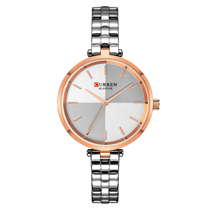 CURREN 9043 Simple Style Ladies Wrist Watch Stainless Steel Band Quartz Watches - MRSLM