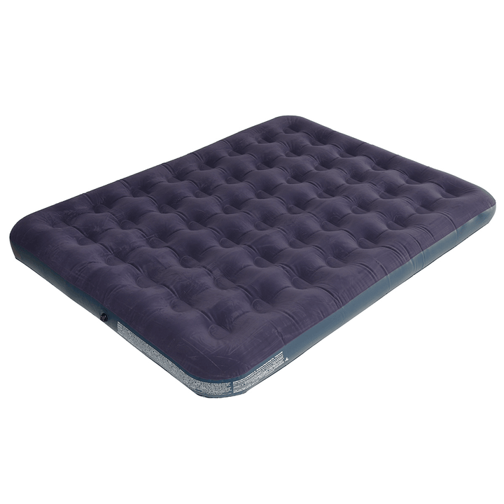 PVC Inflatable Bed Inflatable Mattress Air Mattress Bed Single Double Wide Soft Mattress Comfortable Outdoor Home - MRSLM