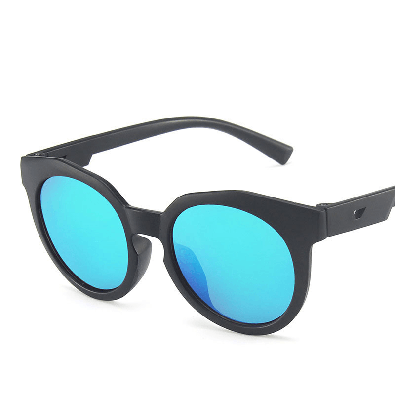 Frosted Frame Korean Children Sunglasses Colorful Reflective Mercury Anti-Uv Sunglasses - MRSLM