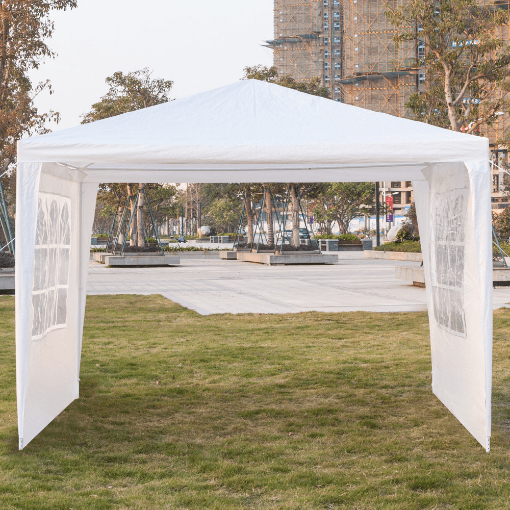 3X4M 3 Side Wall Gazebo Tent Cover Waterproof Marquee Party Wedding Sunshade Shelter Camping Tent with Window - MRSLM