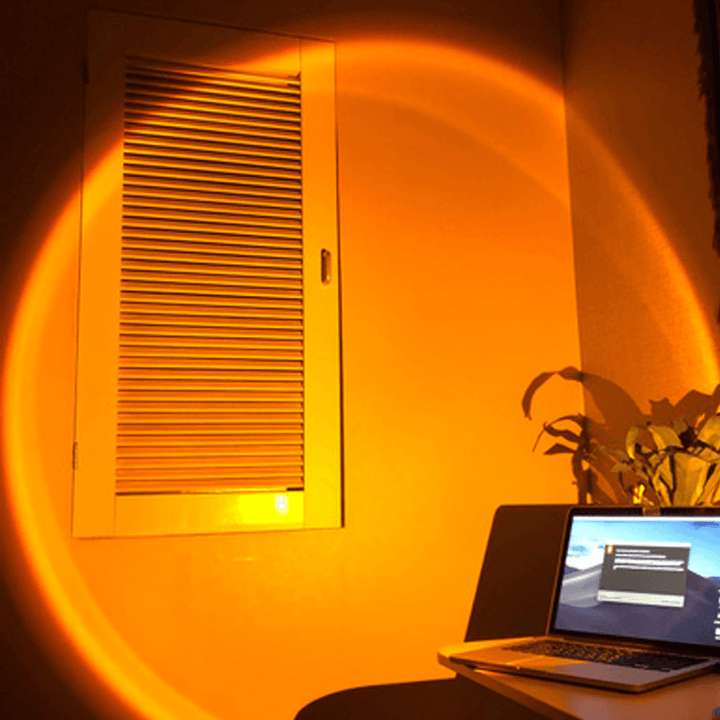 USB Sunset Projection Lamp Decoration Floor Bedroom Atmospheres Light Rainbow Projection Lamp - MRSLM