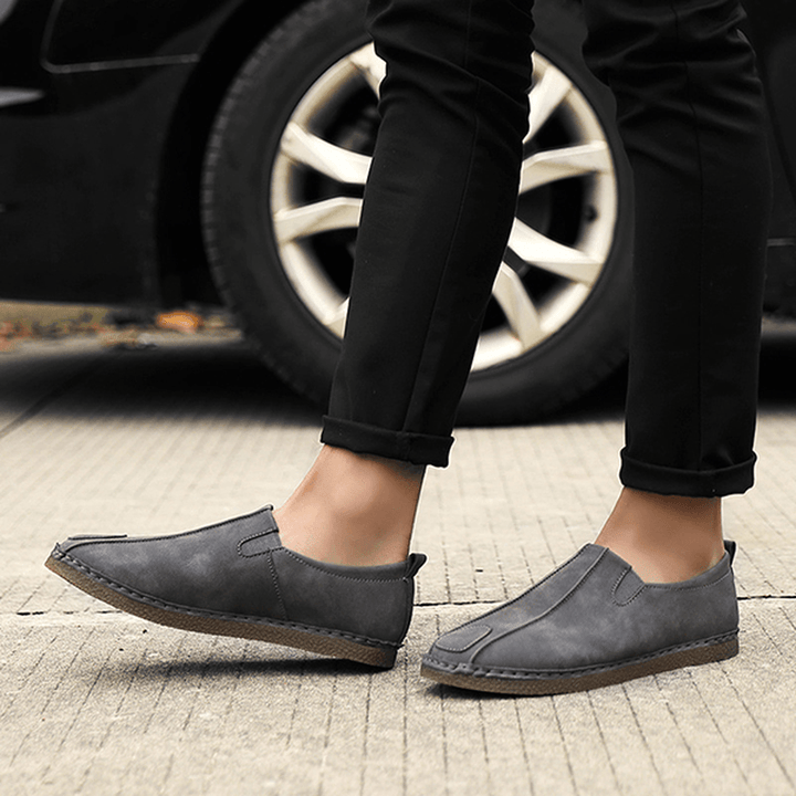 Men Comfortable Soft Sole Suede Loafers - MRSLM