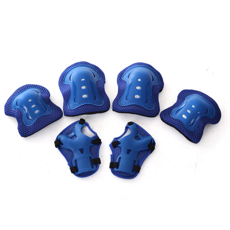 7Pcs Children Cycling Skating Skateboard Bike Helmet Elbow Knee Hand Pads Sports Protective Gear - MRSLM