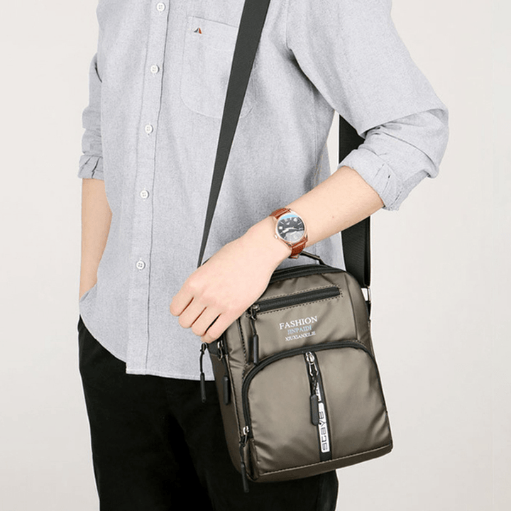 Men Oxford Business Shoulder Bags Multi-Pocket Chest Bag - MRSLM