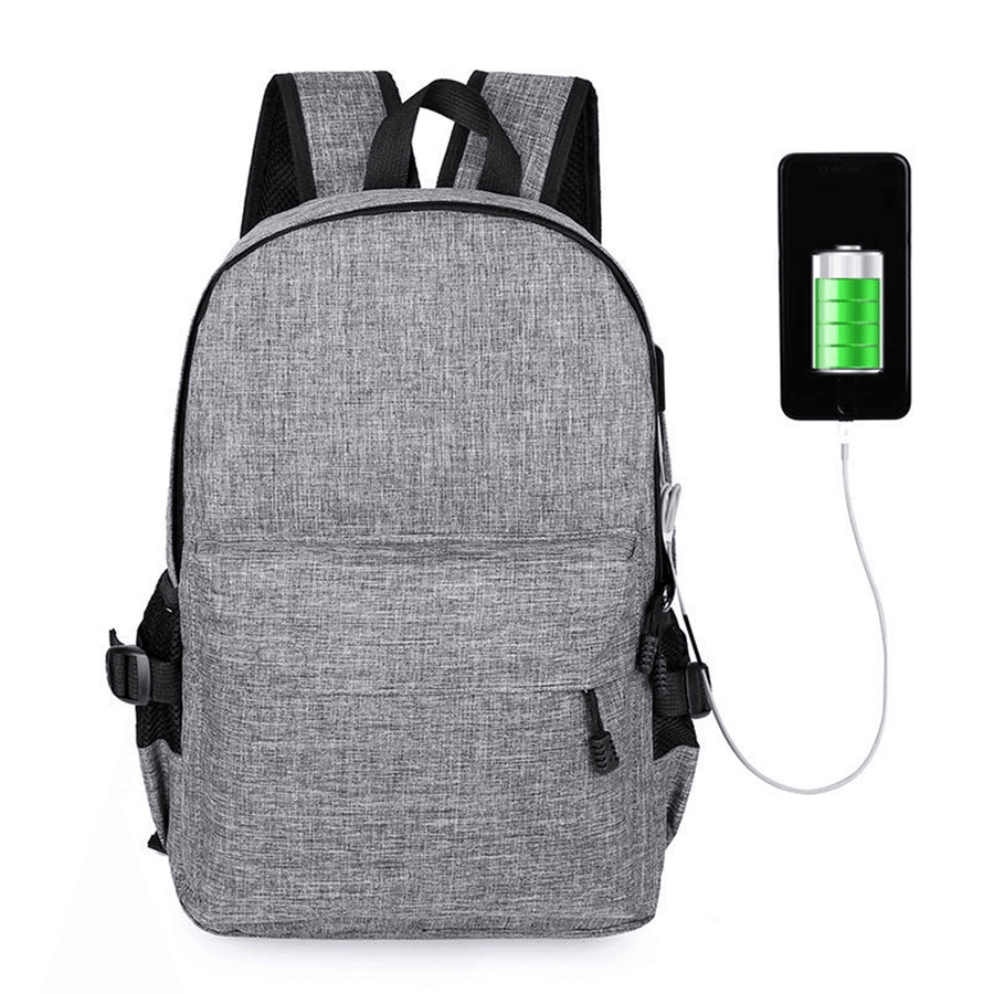 15L Outdoor USB Anti-Theft Backpack Rucksack Laptop Bag School Shoulder Bag Camping Travel - MRSLM