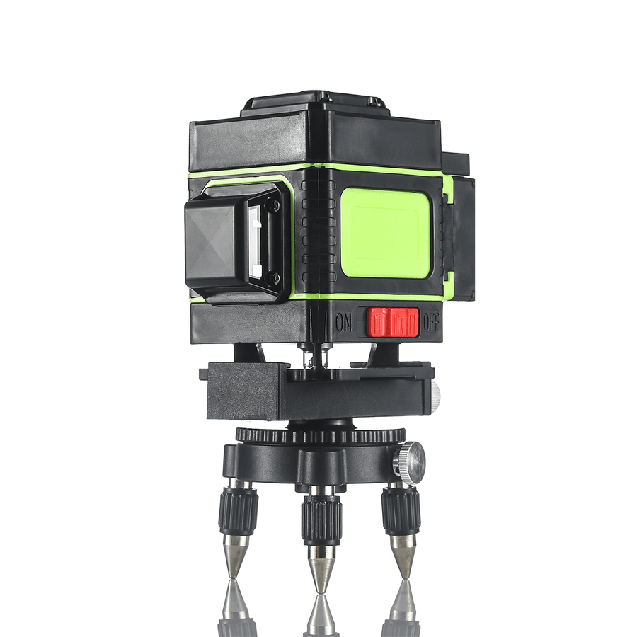 12 Greeen Lines Laser Level Measuring Devicesline 360 Degree Rotary Horizontal and Vertical Cross Laser Level with Base - MRSLM