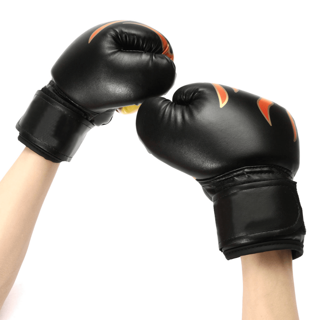 1 Pair Muay Thai Boxing Gloves Sparring Fight Training Coaching Fitness Gloves Child Kids Boxing Gloves - MRSLM