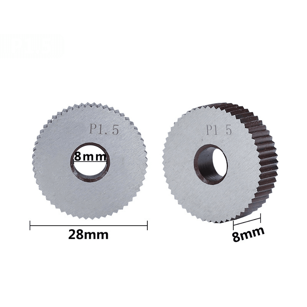 0.8-2.0 Pitch Diagonal Coarse 19Mm OD Knurling Wheel Roller Tool - MRSLM