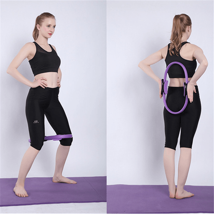 KALOAD Dual Grip Yoga Pilates Ring Legs Arms Waist Slimming Body Building Magic Circle Fitness Exercise Yoga Tools - MRSLM