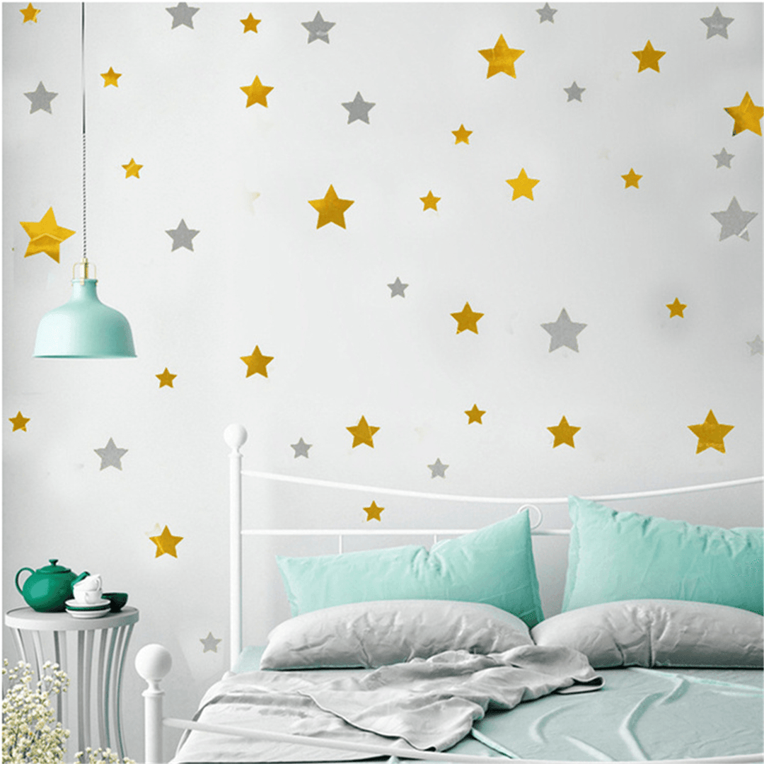 Removable Vinyl Stars Wall Sticker Window Sticker Home Nursery Room Kids Shop Art Decor - MRSLM