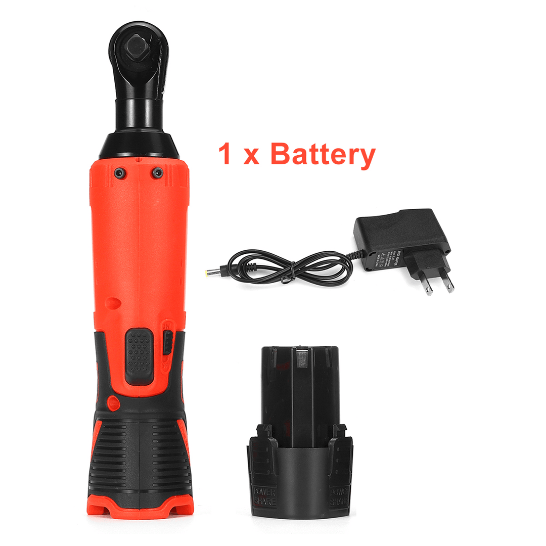 3/8" Cordless Ratchet Wrench 12V 100N.M Electric Wrench Kit W/ 1/2Pcs Battery - MRSLM