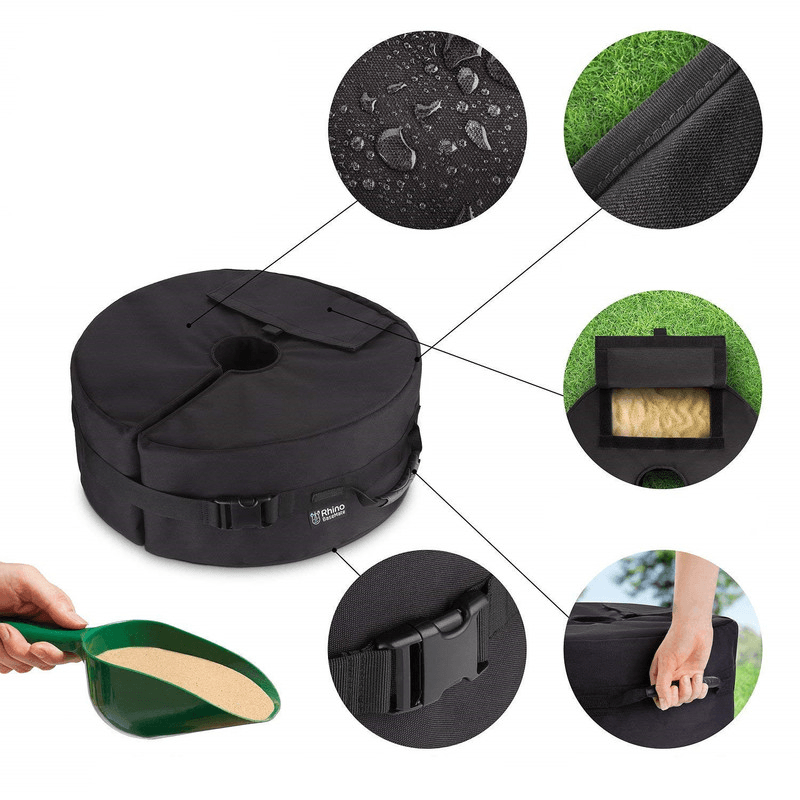 46X15Cm Tent Sand Bag Sun Shelter Umbrella Weight Bag Camping Windproof Fixing Sandbag - MRSLM