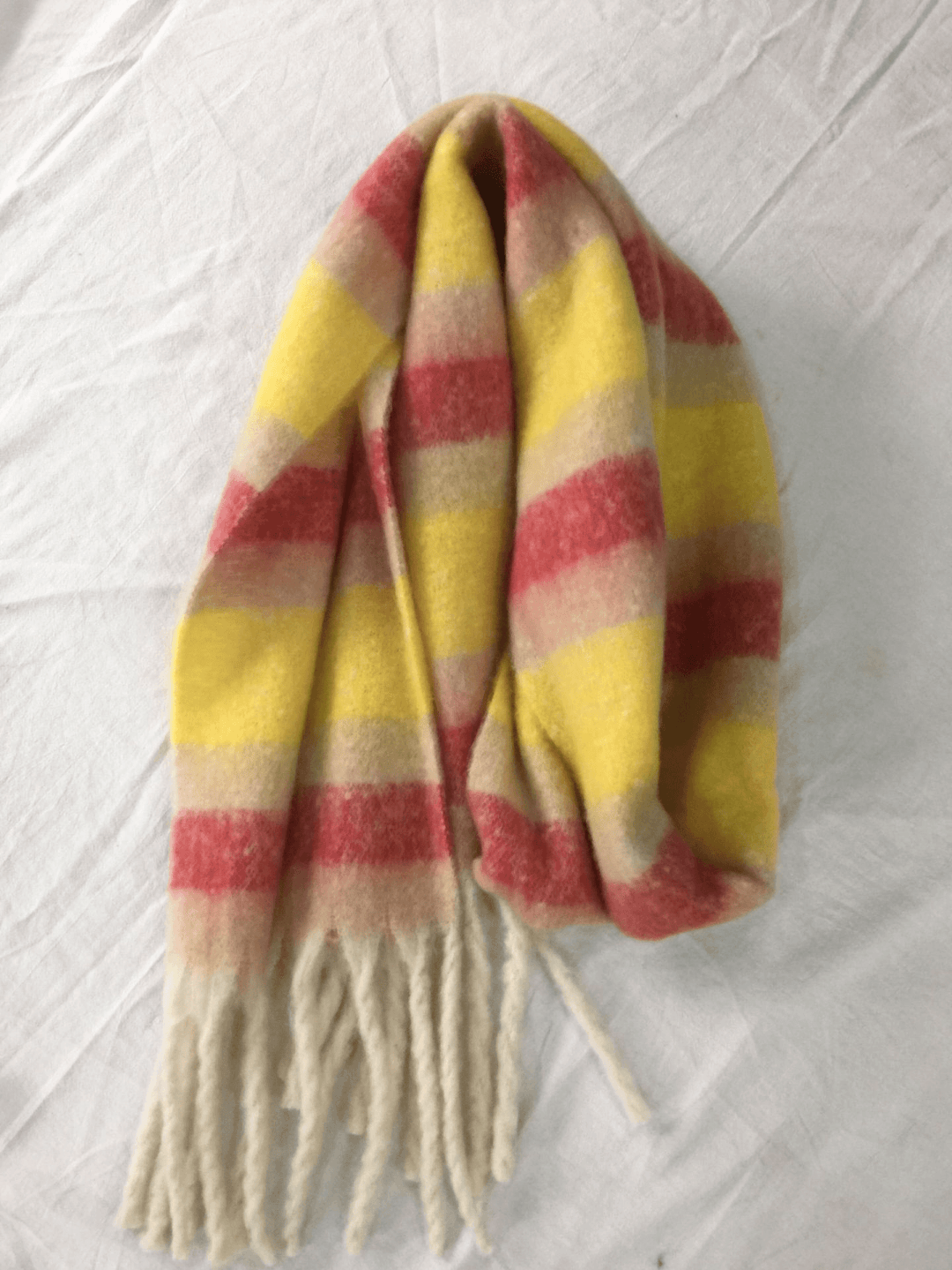 Women'S Autumn Colorful Striped Warm Cashmere Plaid Scarf - MRSLM