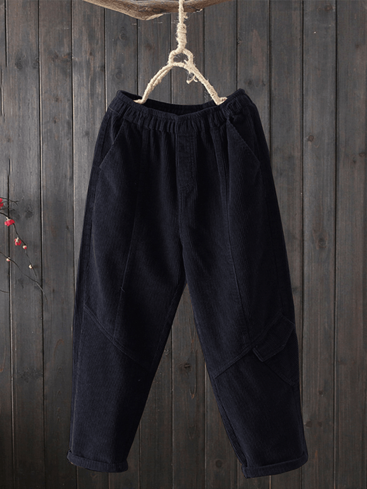 Women Casual Corduroy Pants - MRSLM