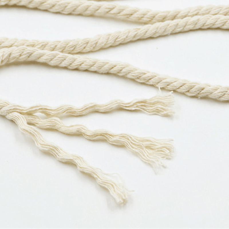 6/8/10/12Mm Diameter Cotton Rope Macrame Cord Art Craft Twisted String for DIY Handmade Tying Thread Cord - MRSLM