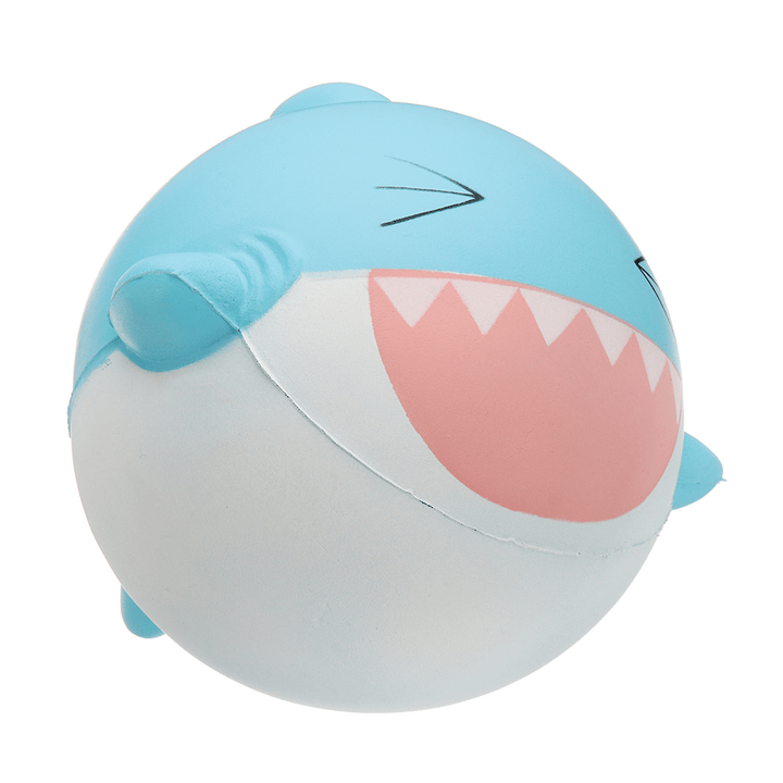 Squishyfun Shark Squishy 15Cm Jumbo Licensed Slow Rising Soft with Packaging Collection Gift - MRSLM