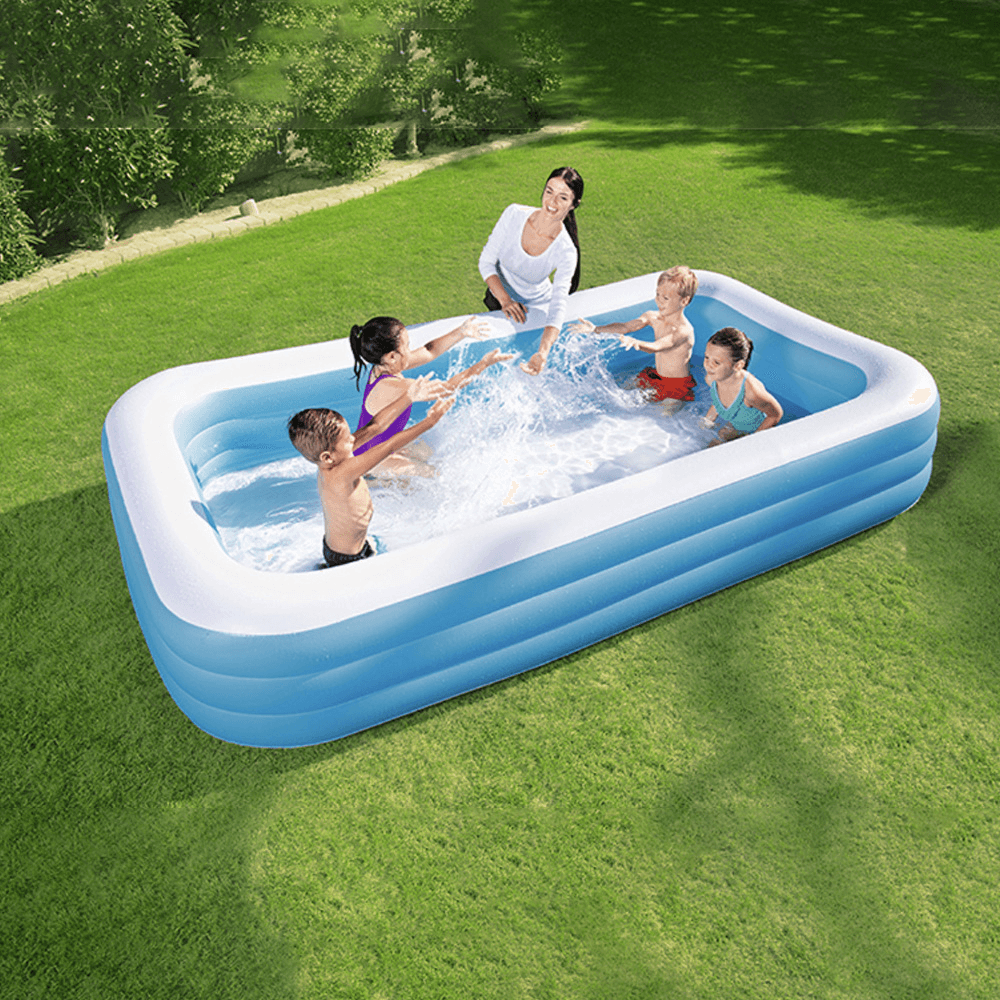 Inflatable Swimming Pool Kids Adult Yard Garden Family Party Outdoor Indoor Playing Inflatable Bathtub - MRSLM