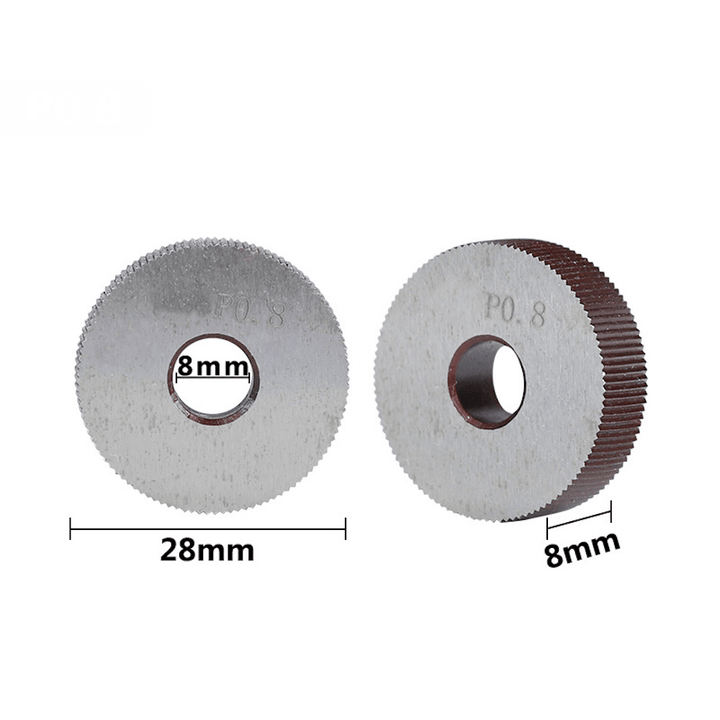 0.8-2.0 Pitch Diagonal Coarse 19Mm OD Knurling Wheel Roller Tool - MRSLM