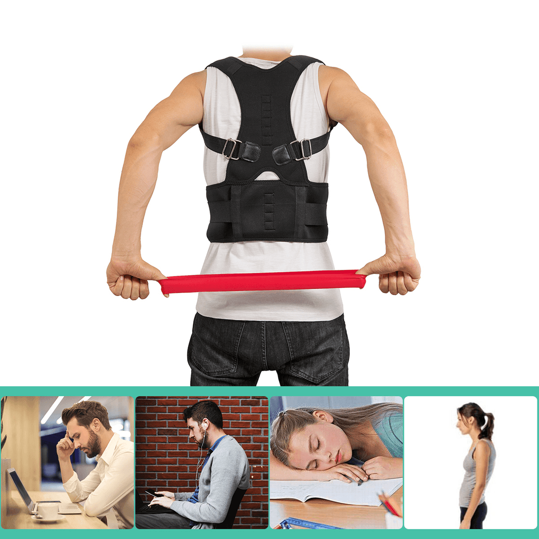 CHARMINER® Back Support Straight Posture Corrector Shoulder Back Trainer Fitness Protective Gear - MRSLM