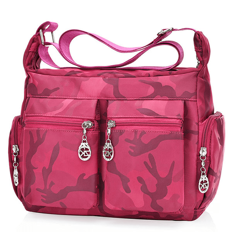 Women Nylon Waterproof Outdoor Crossbody Bag Shoulder Bag - MRSLM