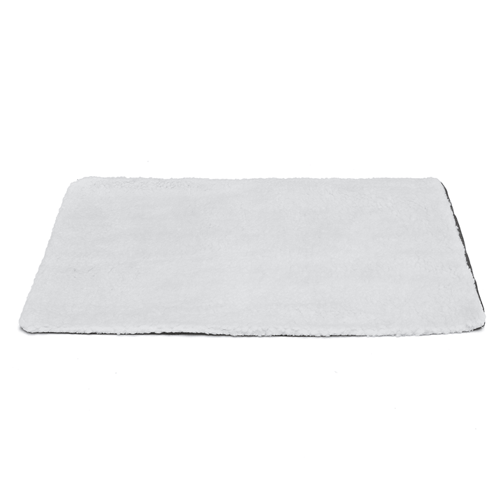 Large Self Heating Dog Bed Fleece Mat Soft Warm Pet Cat Rug Thermal Washable Pad - MRSLM