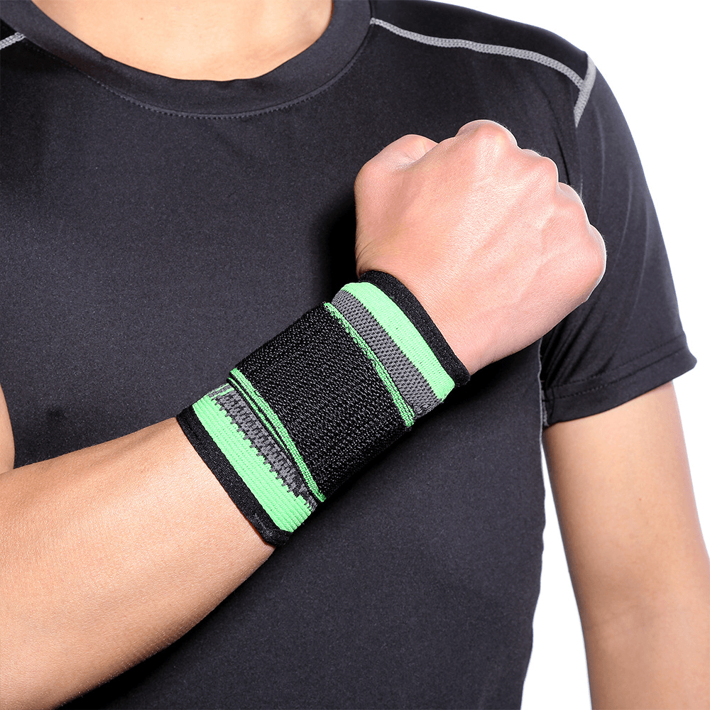 KALOAD 1PC Dacron Adults Wrist Support Outdoor Sports Bracers Bandage Wrap Fitness Protective Gear - MRSLM