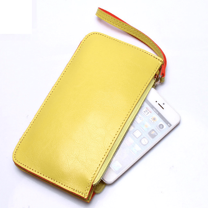 Women Ultrathin Card Holder Wallets Purse Wristlet Wallet - MRSLM