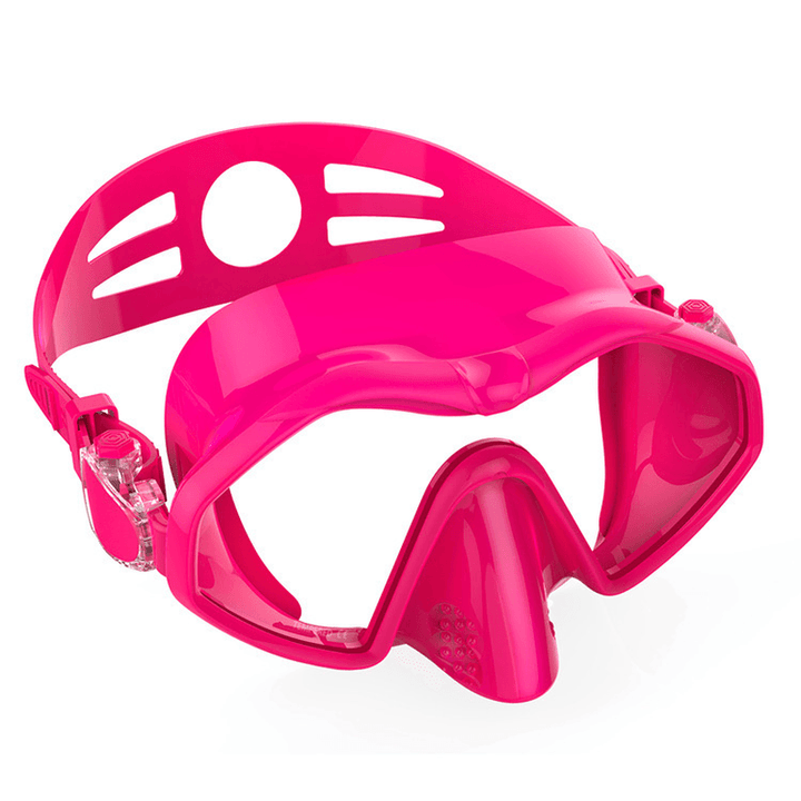 Hhaosport M6113 Diving Mask Snorkel Mask Adjustable Silicone Free Diving Anti-Leak Anti-Fog Diving Goggles Swimming Mask - MRSLM