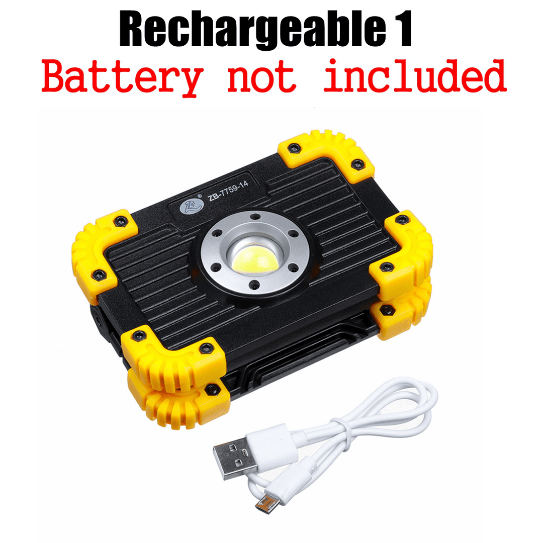 50W COB Work Light USB Charging 3 Modes Camping Light Floodlight Emergency Lamp Outdoor Travel - MRSLM