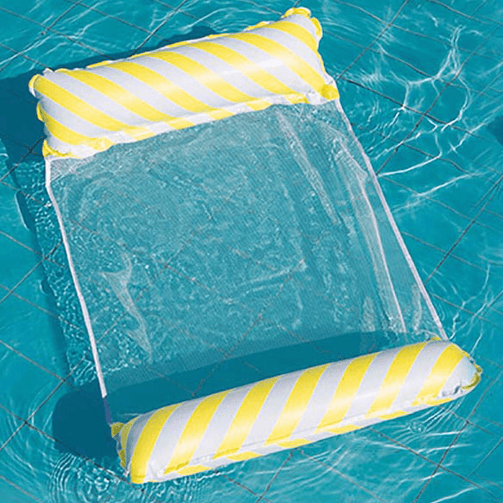 122X70Cm Swimming Inflatable Mattress Water Float Hammock Floating Bed Chair Toy Swimming Pools Training Equipment - MRSLM