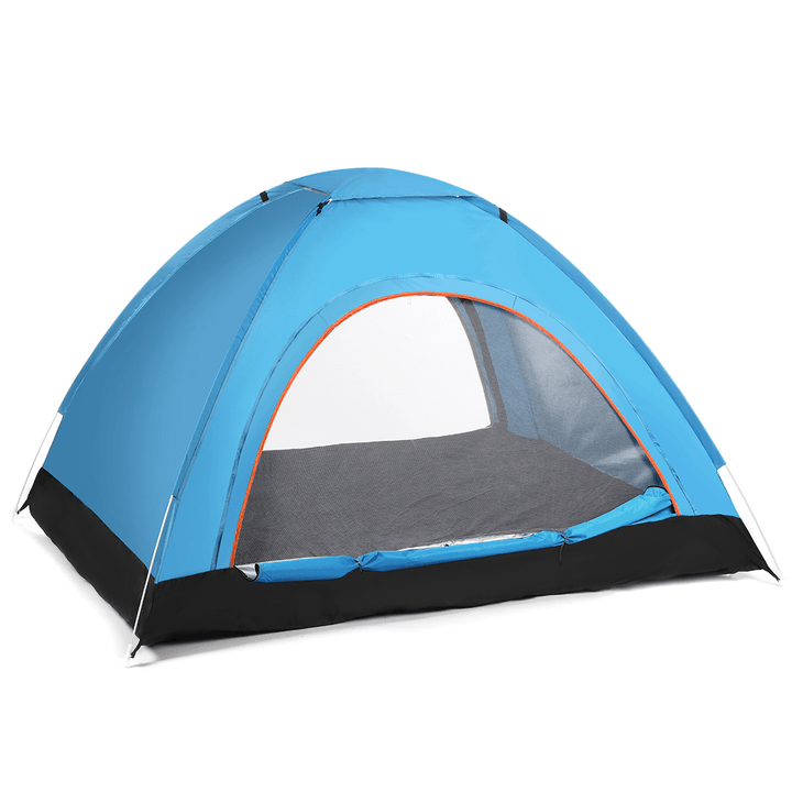 3-4 Person Automatic Camping Tent Double Door Tent Anti-Uv Sun Shade Canopy Outdoor Beach Hiking Fishing Tent 79 X 79 X 49 Inches - MRSLM