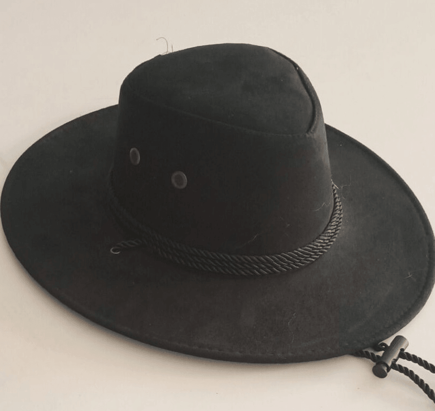 Big along the Chicken Skin Velvet Western Rope Rider Hat Cowboy Hat Stereotyped Hat - MRSLM