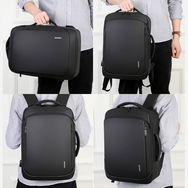 Men Large Capacity Multifunctional Loptop Backpack with USB Charging Port - MRSLM