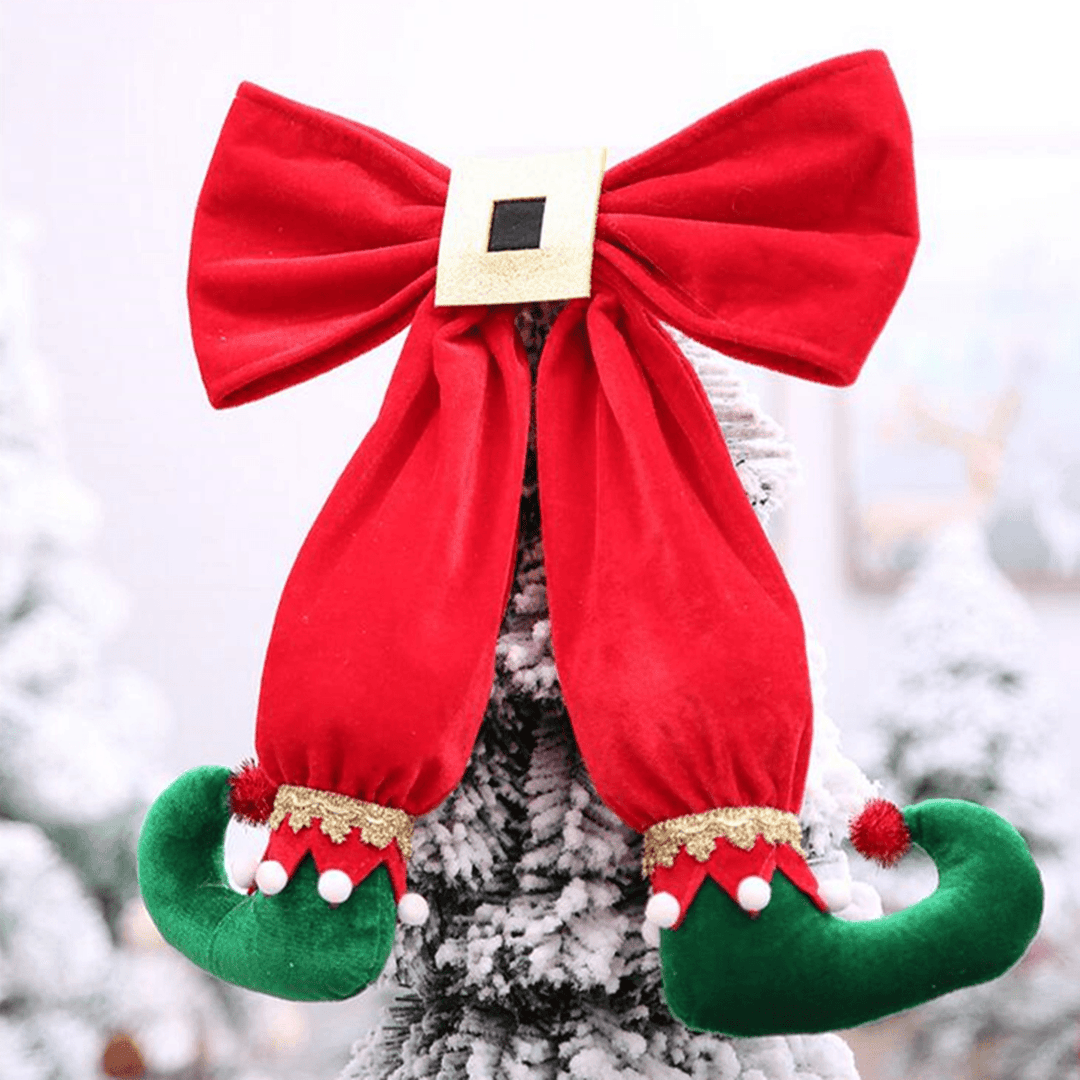 Christmas Tree Elf Foot Shape Pendant Party Gifts Home Tree Ornaments Decorations - MRSLM