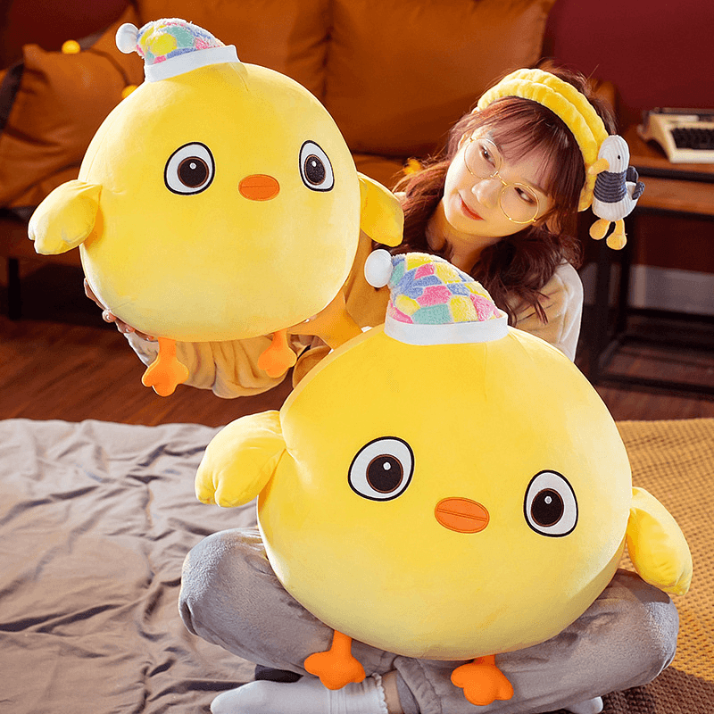 Soft Little Yellow Chicken Doll Sleeping Chicken Doll Plush Toy Accompany Sleeping Pillow Cartoon Children'S Gift - MRSLM