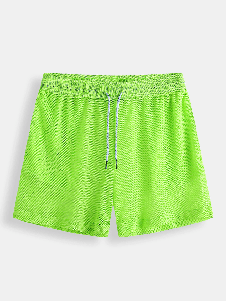 Mesh Plain See through Board Shorts - MRSLM