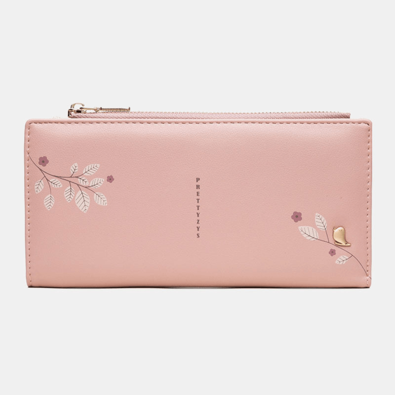 Women 10 Card Slots Long Wallet Purse Phone Bag - MRSLM