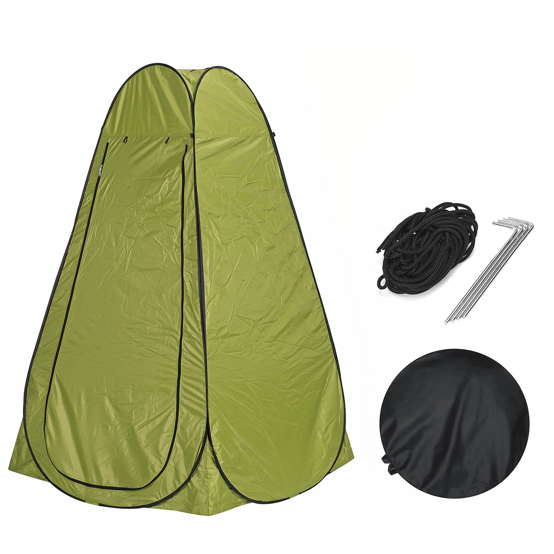 Single/Double Portable Pop-Up Tent Camping Toilet Shower Dressing Privacy Room Tent Waterproof - MRSLM